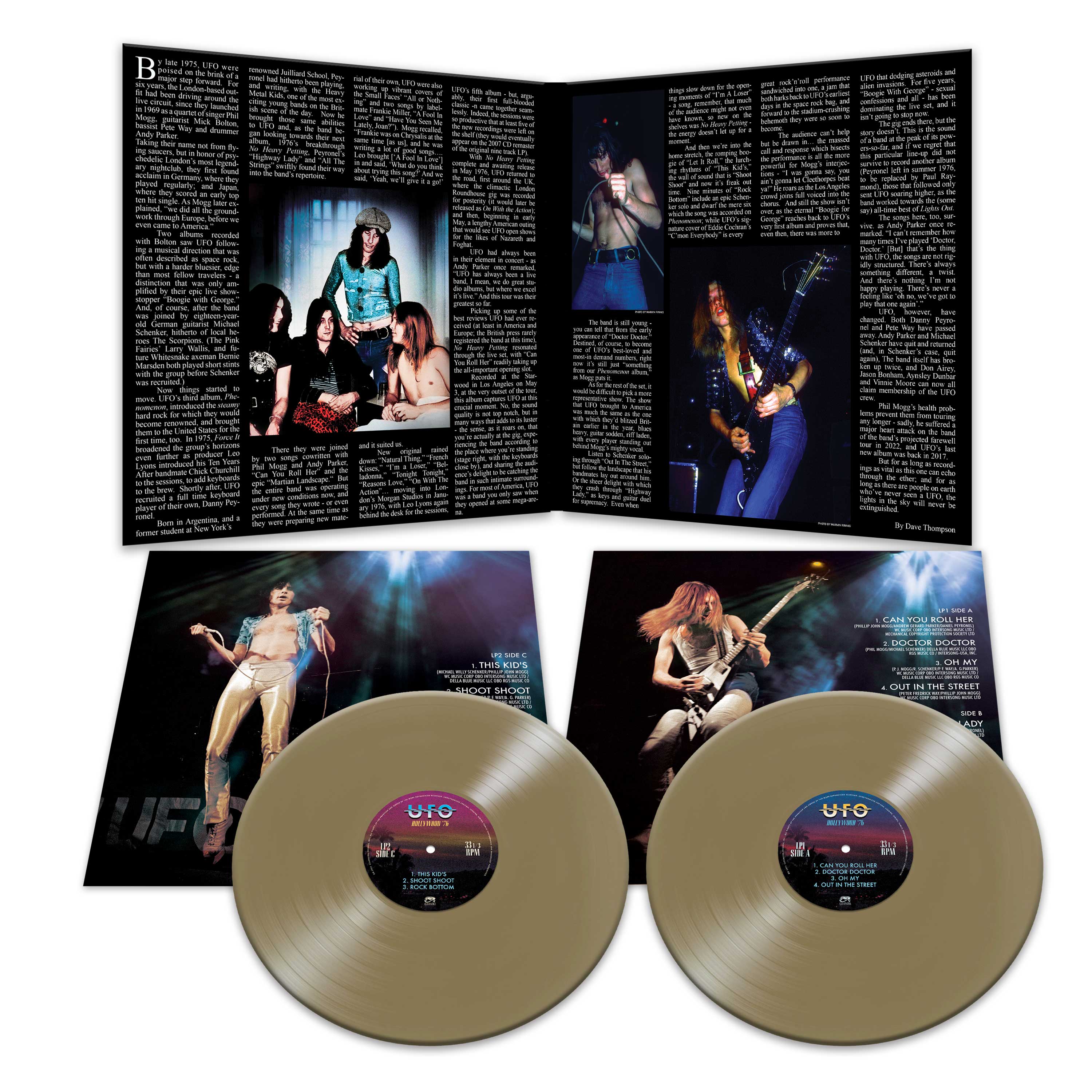 UFO - Hollywood '76 (Gold Double Vinyl) - Image 3