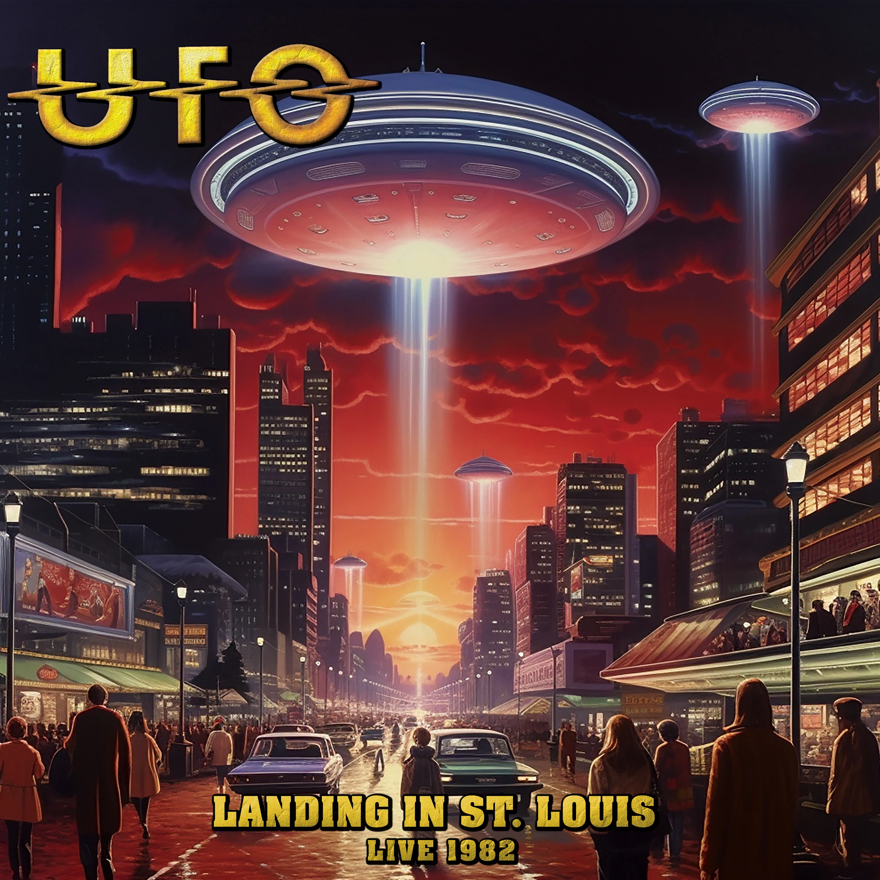 UFO - Landing In St. Louis - Live 1982 (Gold Double Vinyl) - Image 3