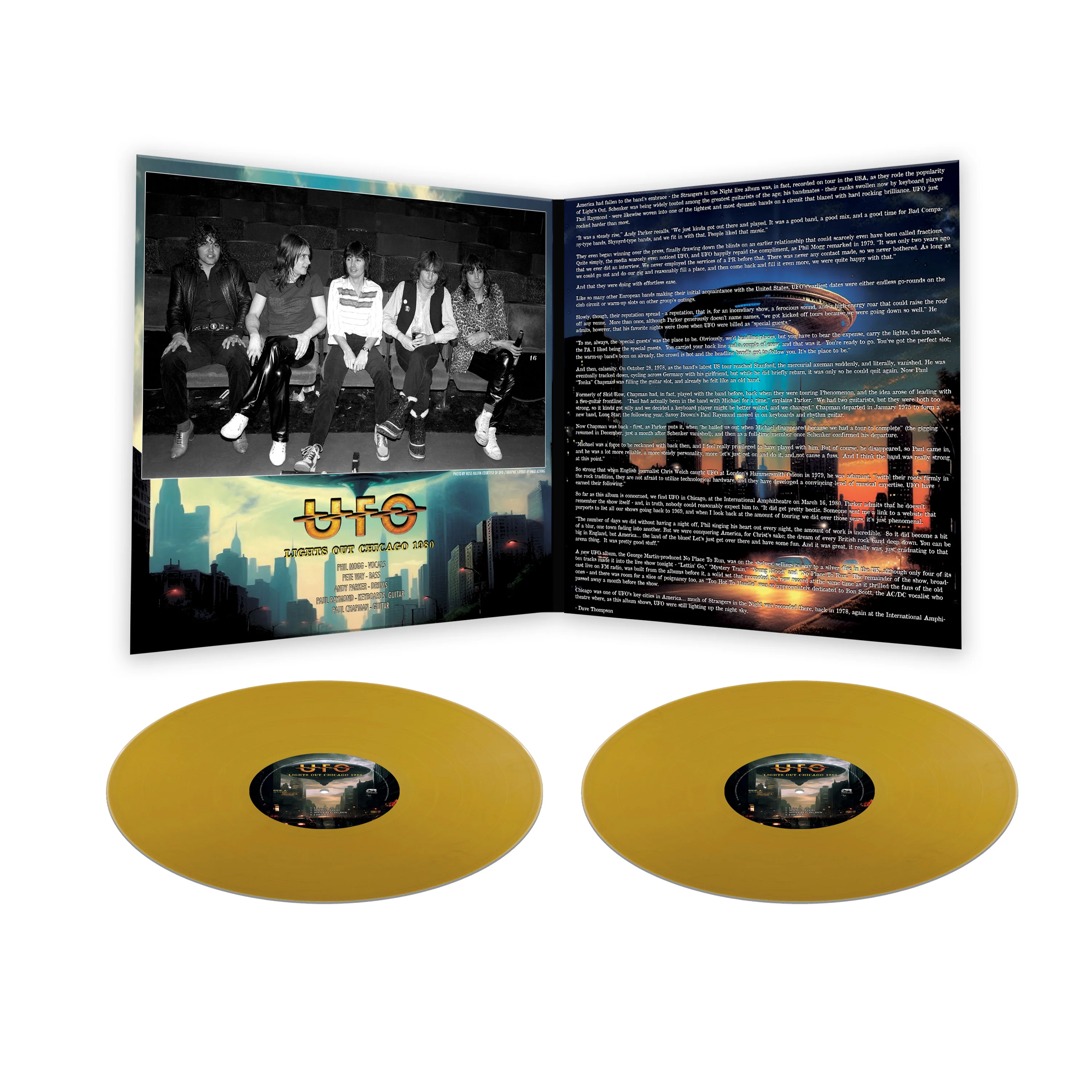 UFO - Lights Out Chicago 1980 (Gold Double Vinyl) - Image 3