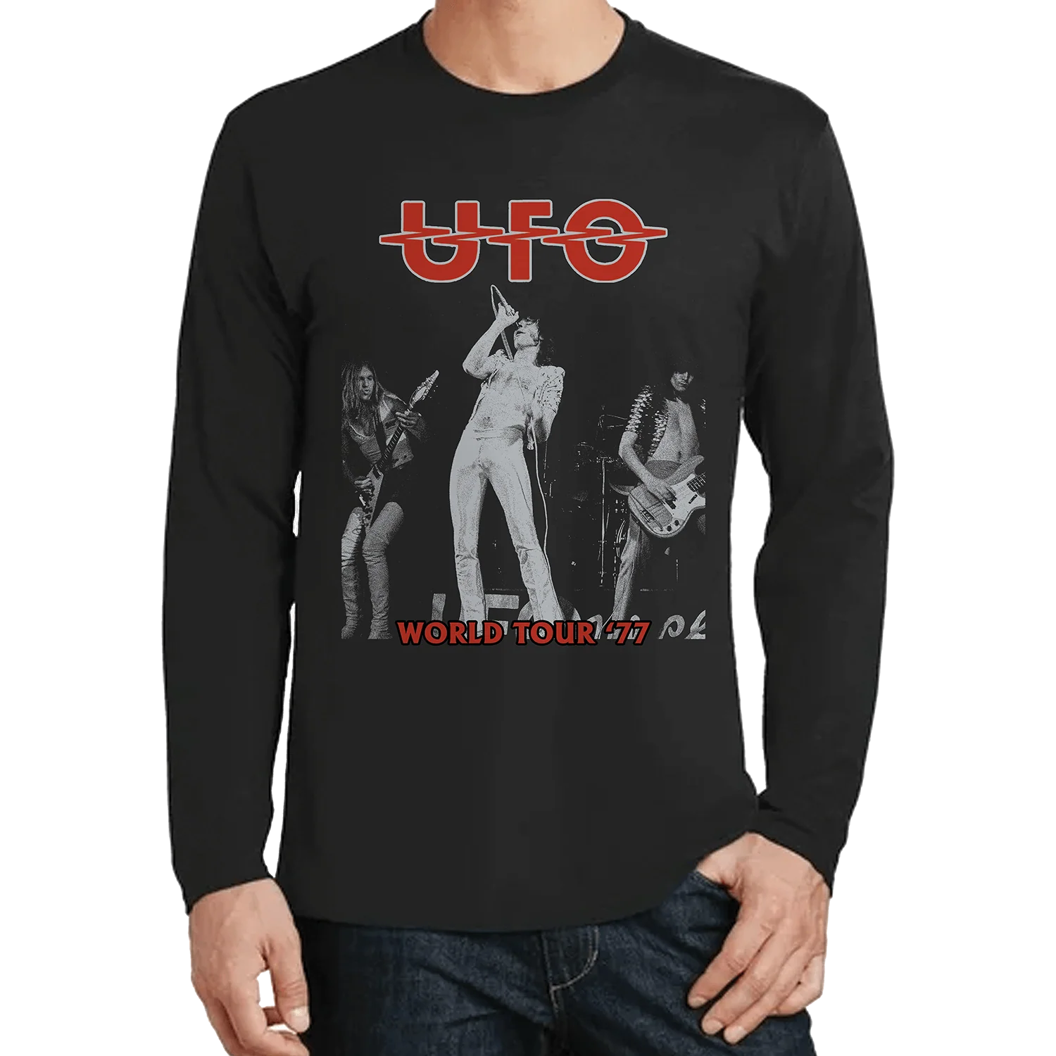 UFO - Lights Out - World Tour '77 (T-Shirt) - Image 4