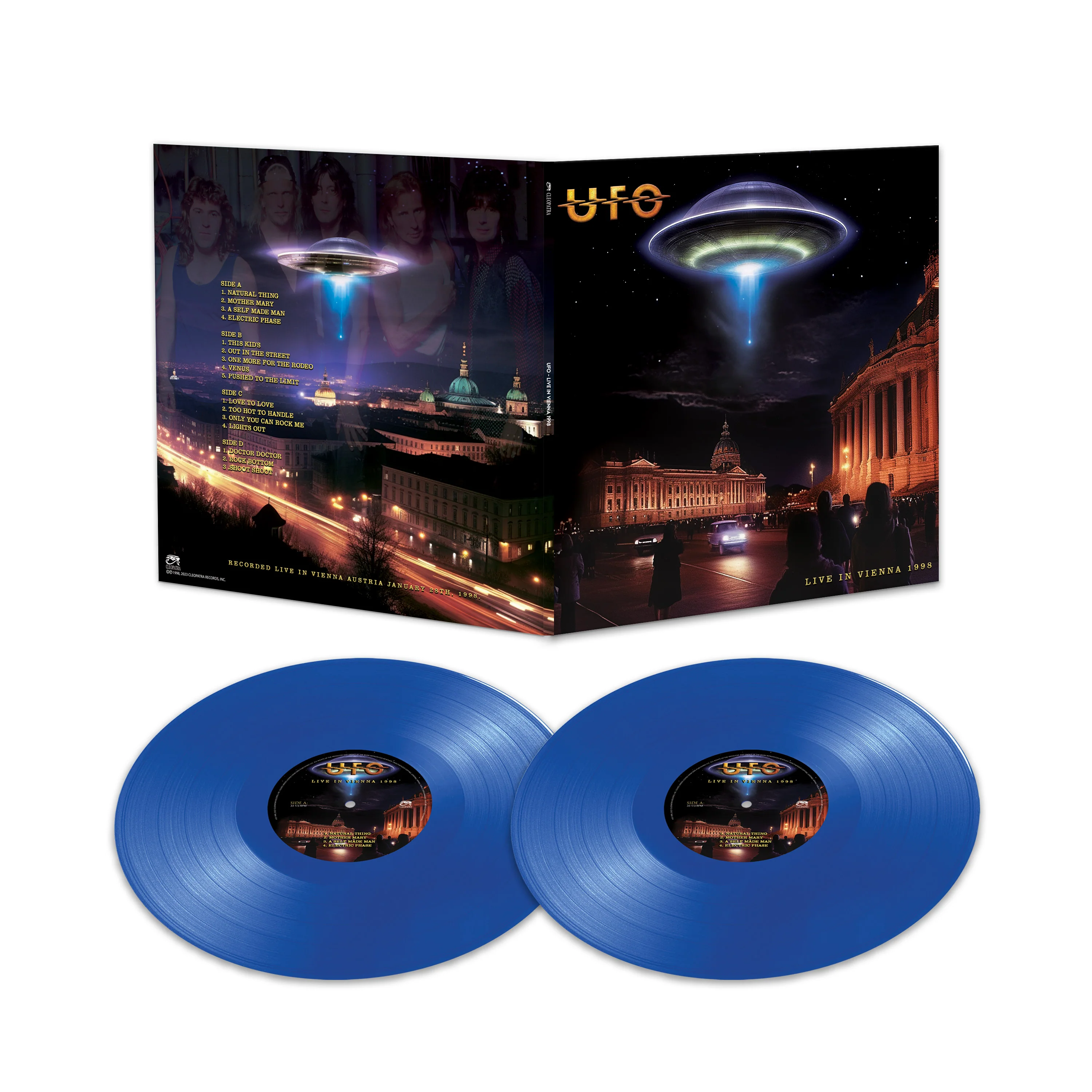 UFO - Live In Vienna 1998 (Blue Double Vinyl) - Image 2