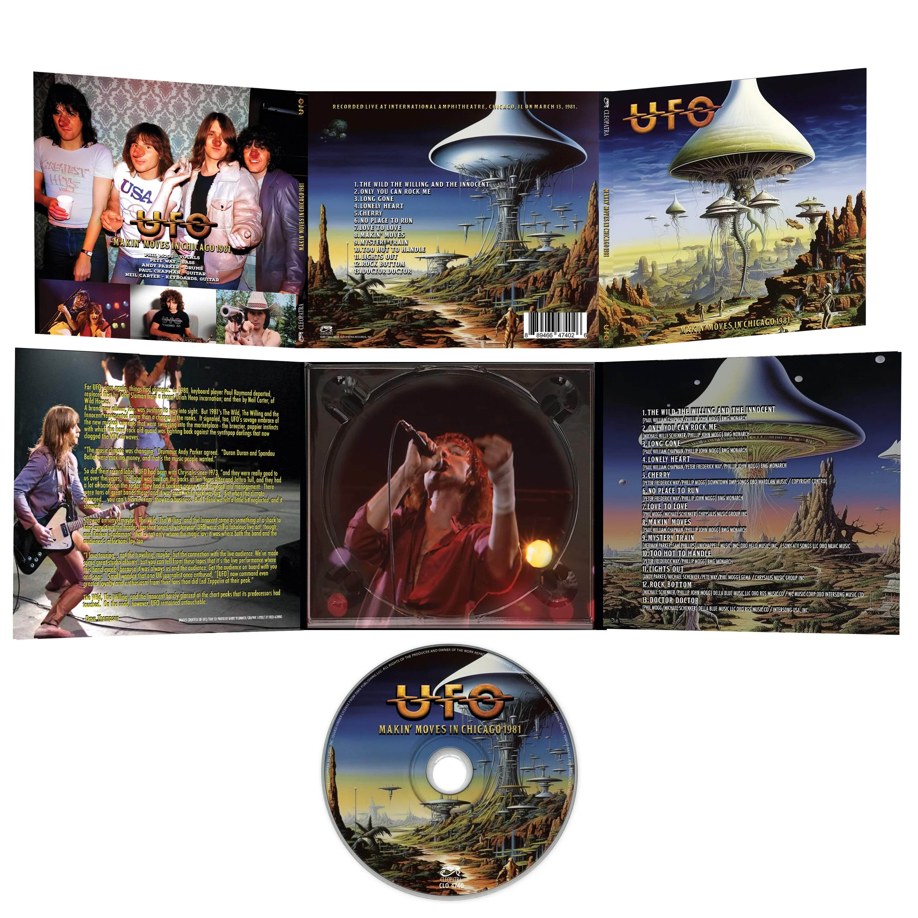 UFO - Makin' Moves In Chicago 1981 (CD) - Image 2