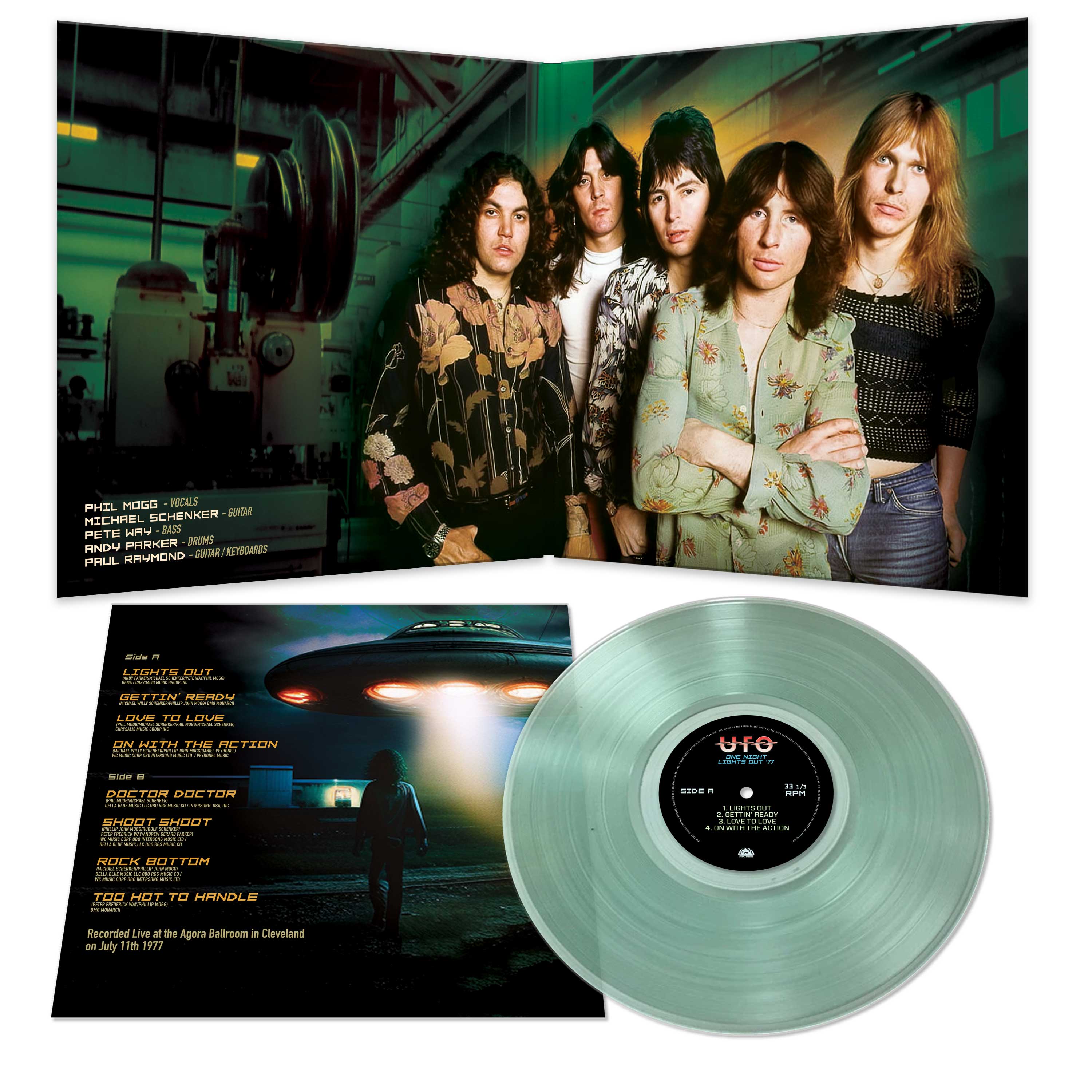 UFO - One Night Lights Out '77 (Coke Bottle Green Vinyl) - Image 2