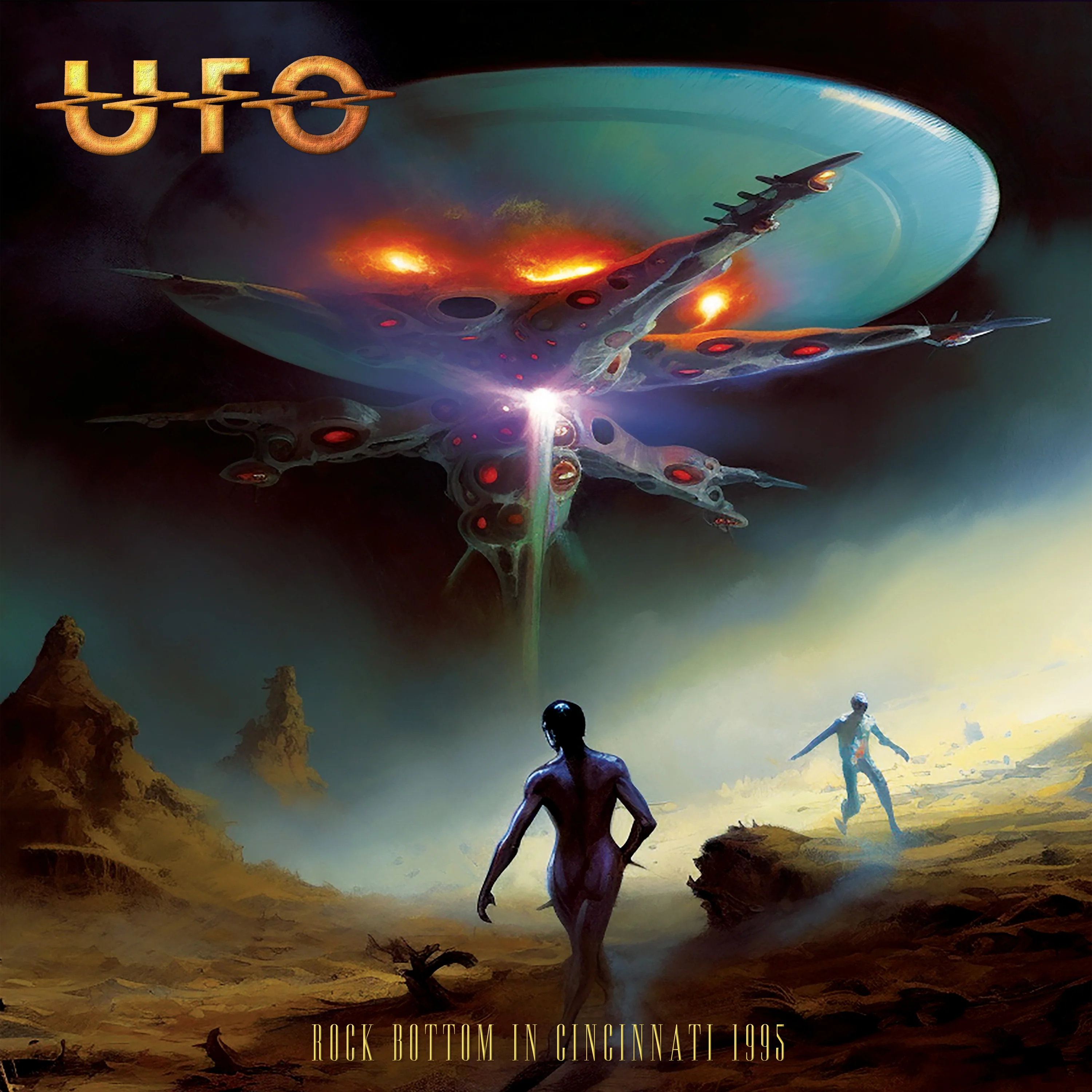 UFO - Rock Bottom In Cincinnati 1995 (Gold Double Vinyl) - Image 3