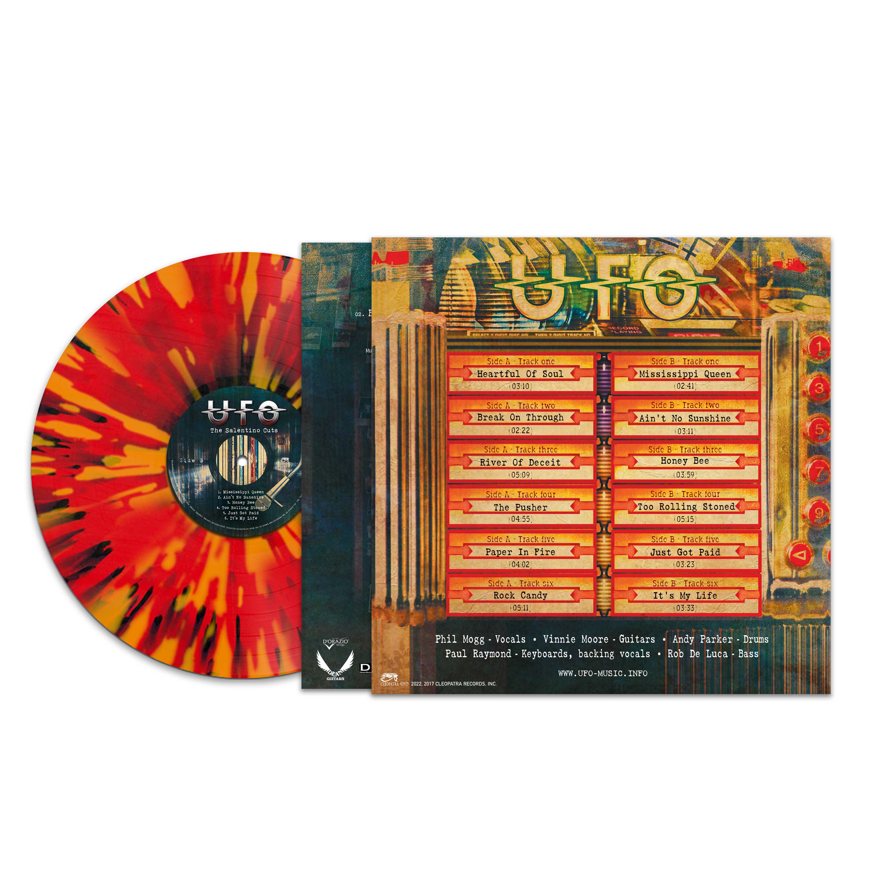 UFO - The Salentino Cuts (Yellow-Red Splatter Vinyl) - Image 2