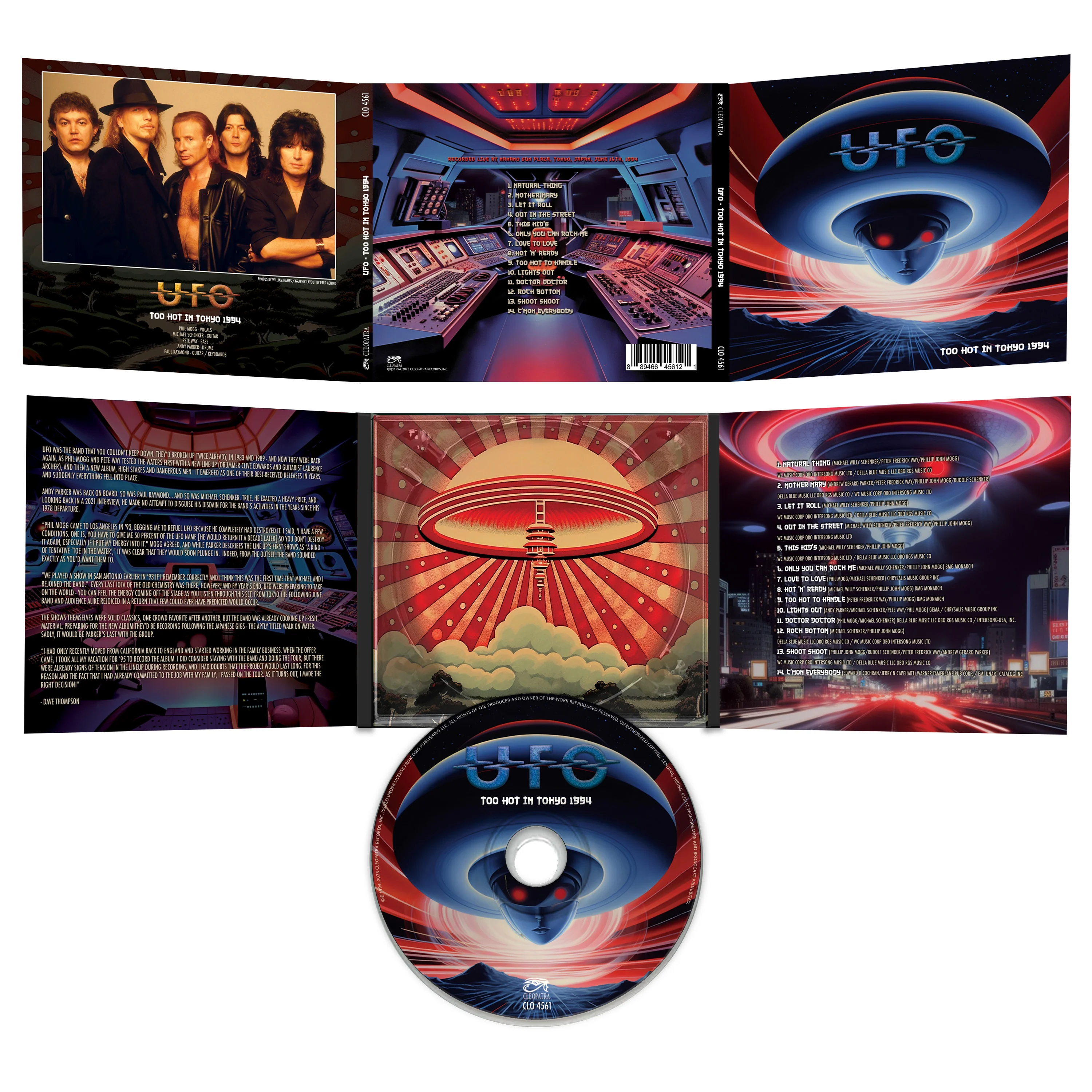 UFO - Too Hot In Tokyo 1994 (CD) - Image 2