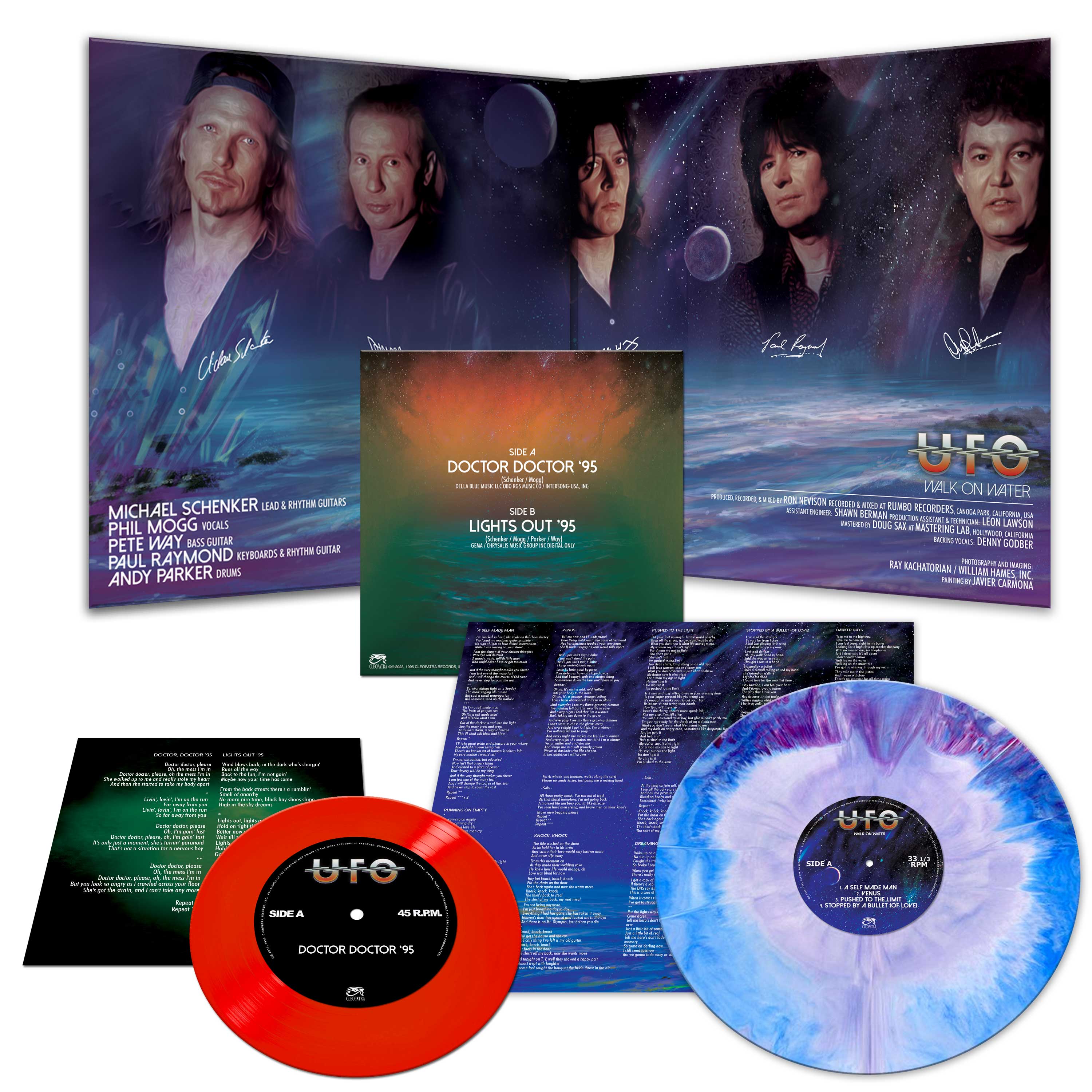 UFO - Walk On Water (Haze Vinyl + Red 7" Vinyl) - Image 3