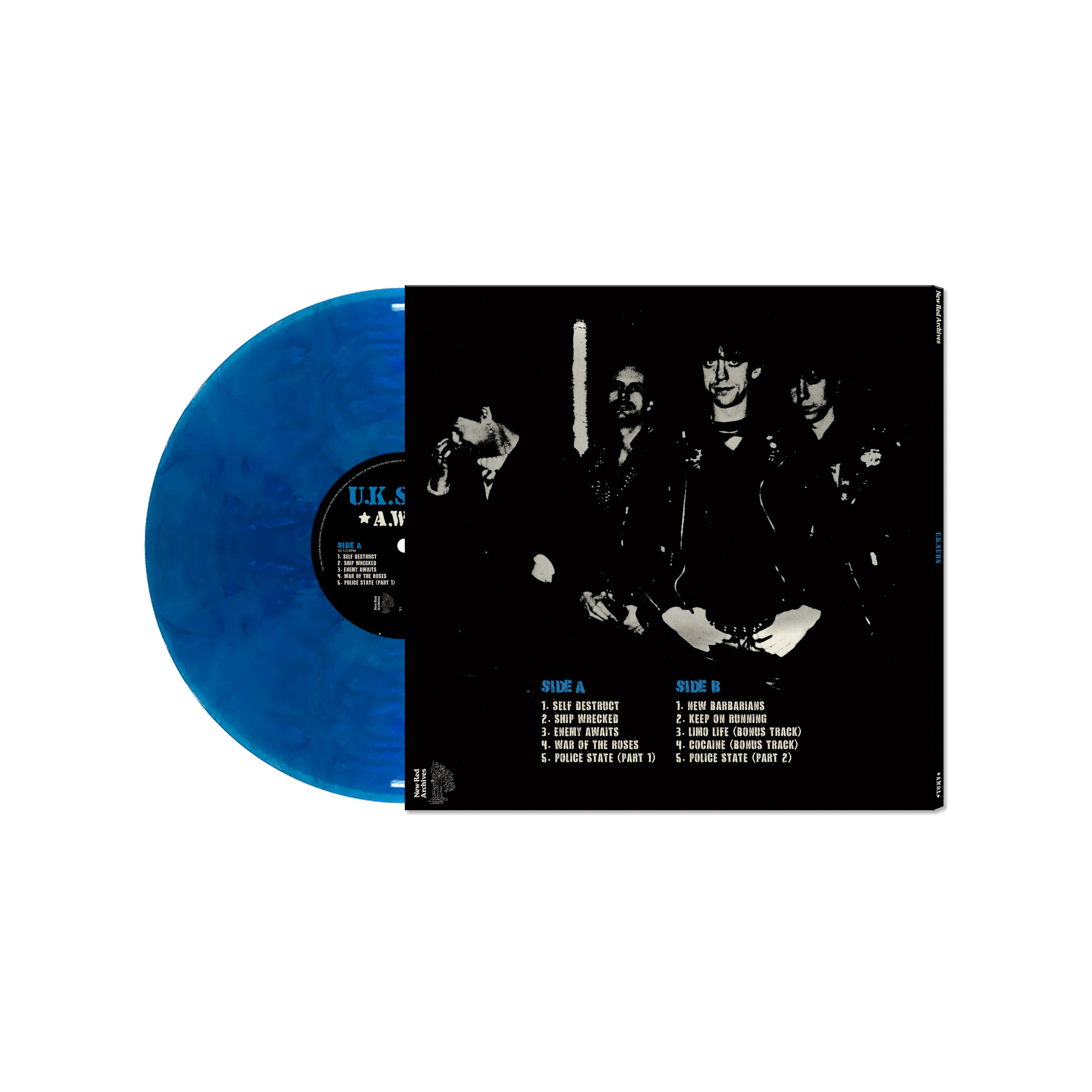 UK Subs - A.W.O.L. (Blue Vinyl) - Image 2