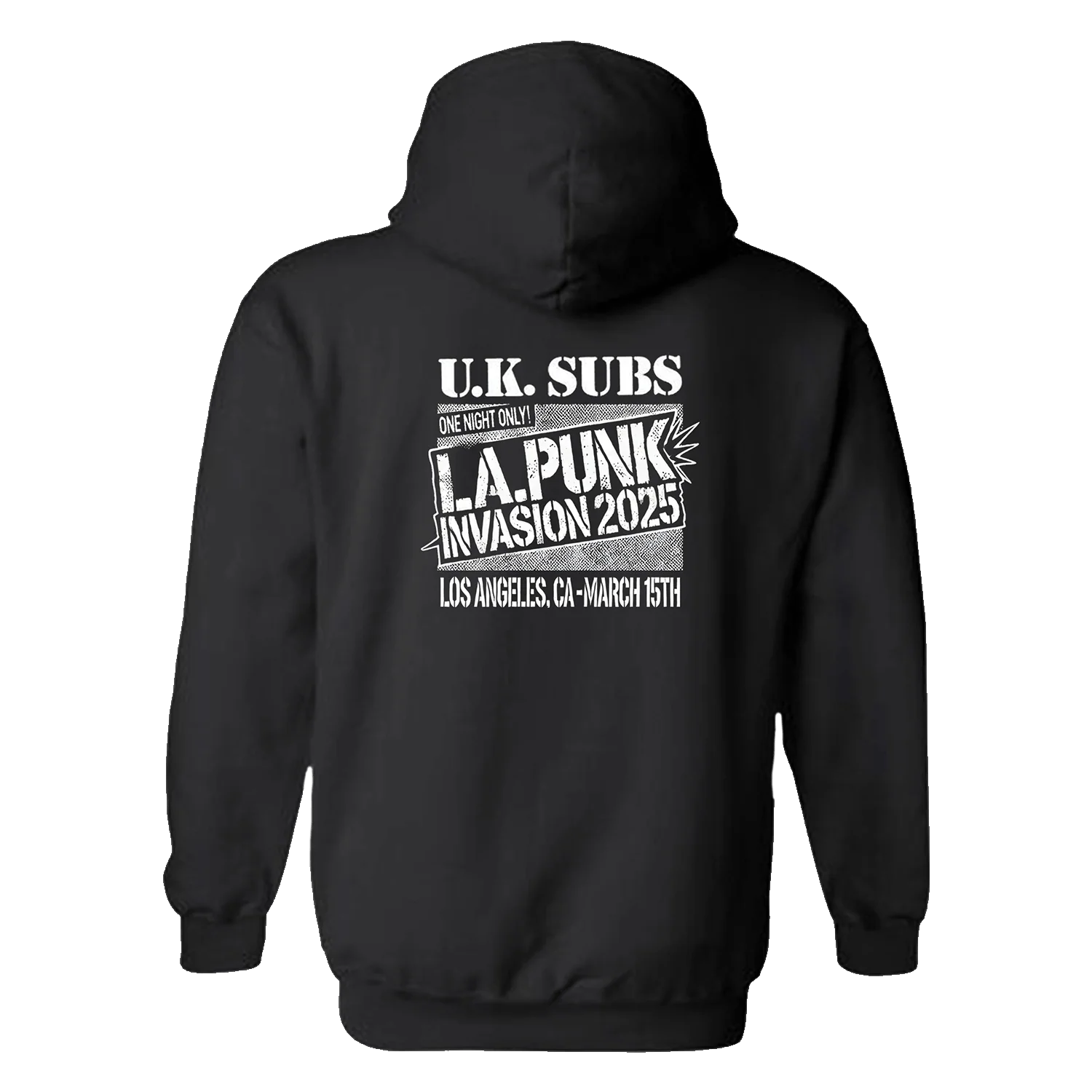 UK Subs - L.A. Punk Invasion 2025 (Shirt or Hoodie) - Image 2