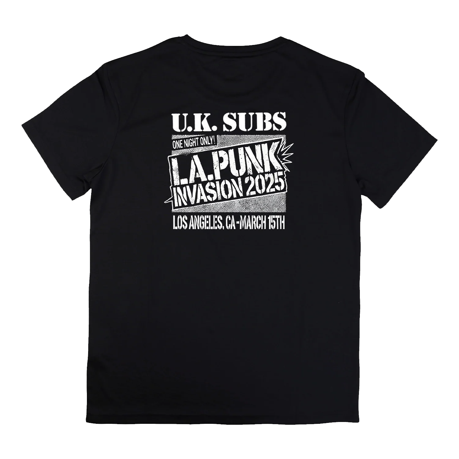 UK Subs - L.A. Punk Invasion 2025 (Shirt or Hoodie) - Image 4