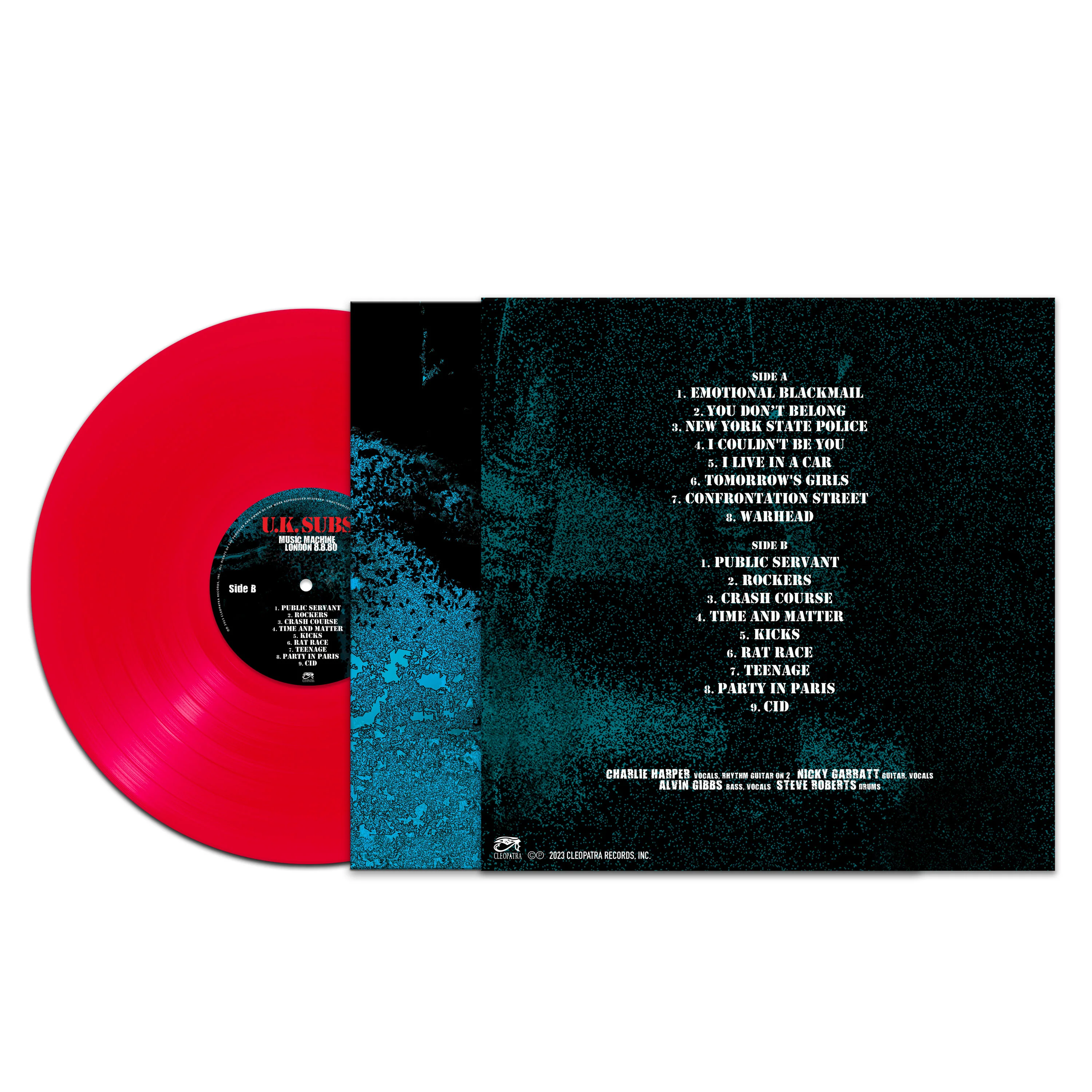 UK Subs - Music Machine London 8-8-80 (Red Vinyl) - Image 2