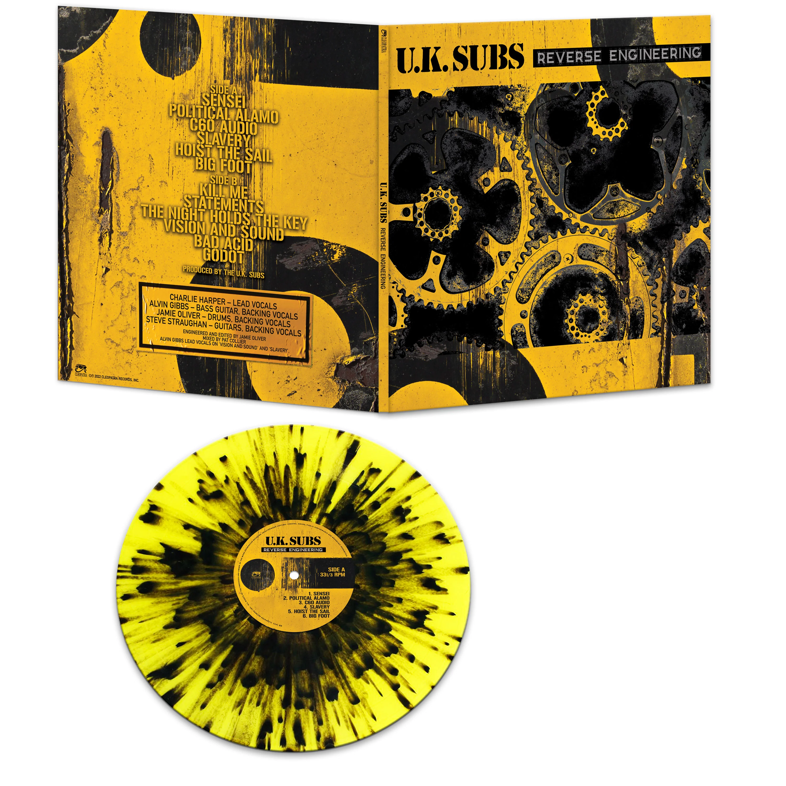UK Subs - Reverse Engineering (Yellow-Black Splatter Vinyl) - Image 2