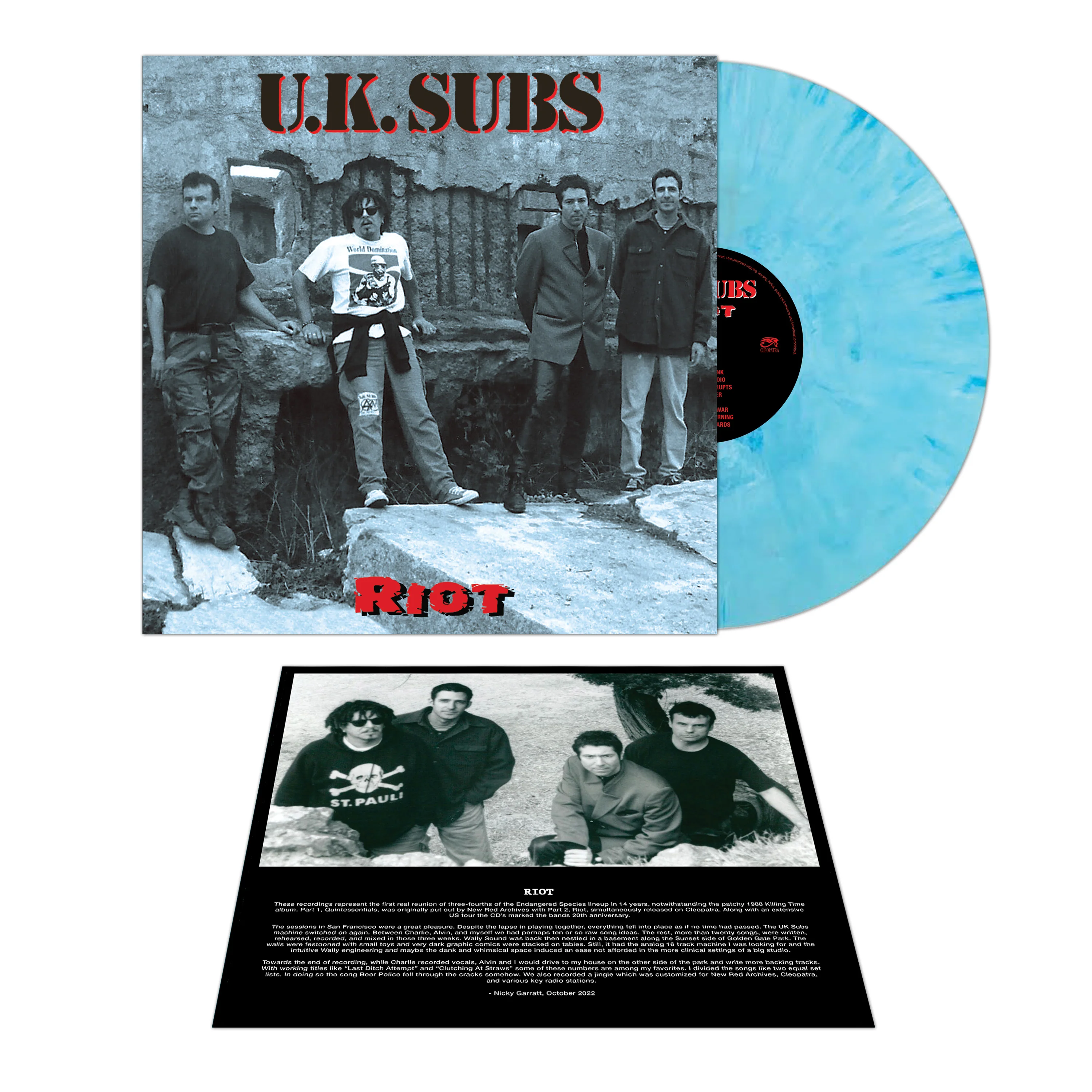 UK Subs - Riot (Blue Marble Vinyl) - Image 3