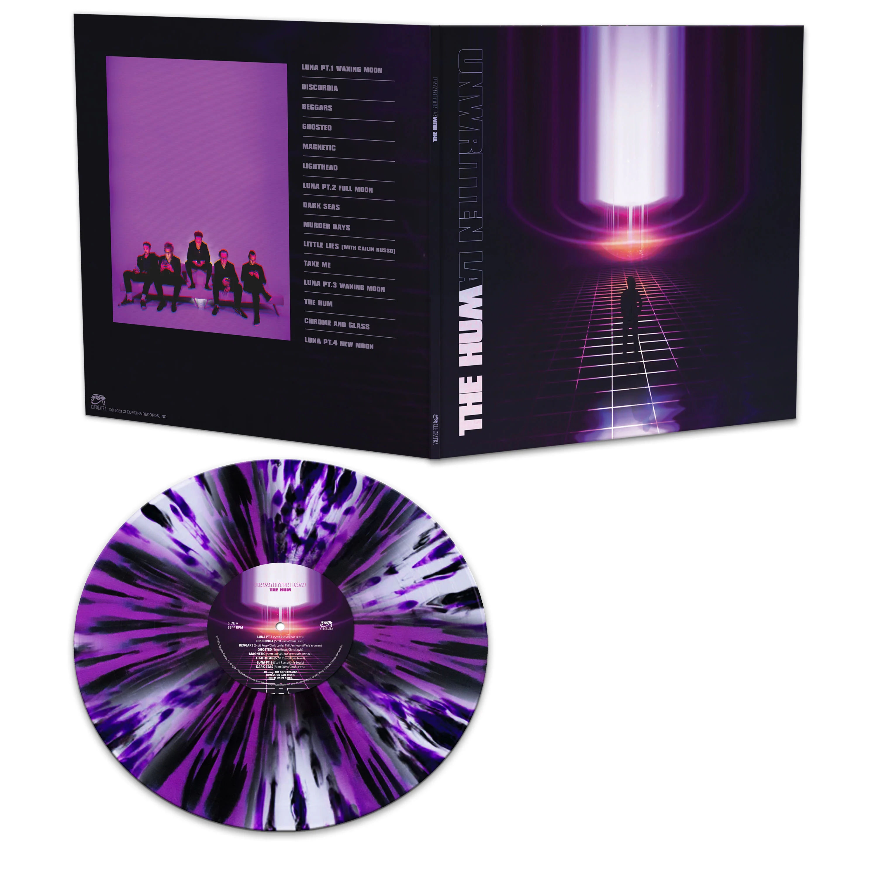 Unwritten Law - The Hum (Purple-White-Black Splatter Vinyl) - Image 2