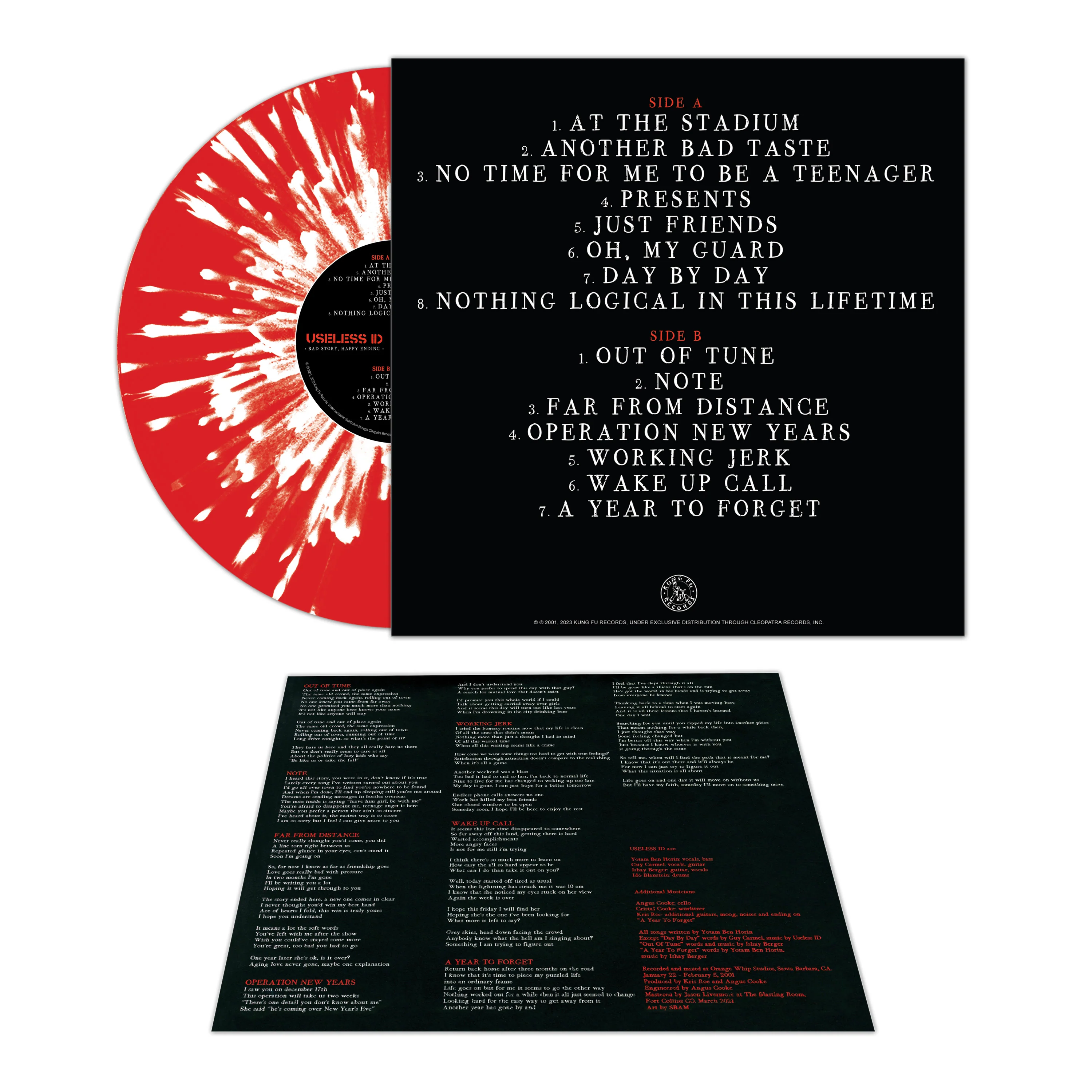 Useless ID - Bad Story Happy Ending (Limited Edition Red-White Splatter Vinyl) - Image 2