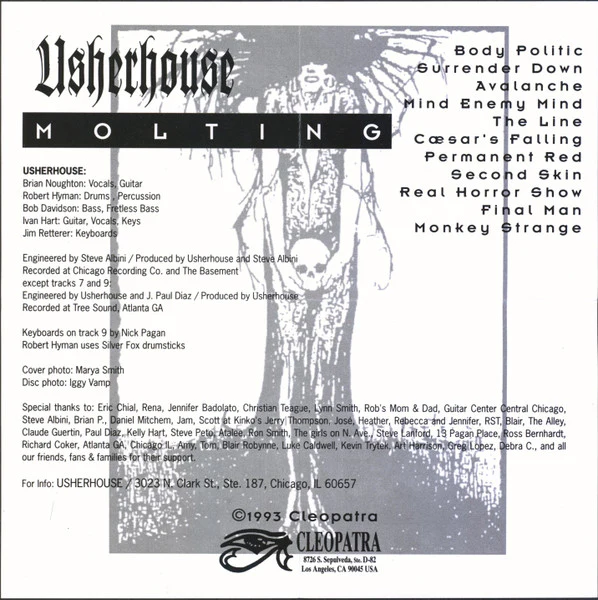Usherhouse - Molting (CD) Gothic Death Rock from 1993 - Image 3