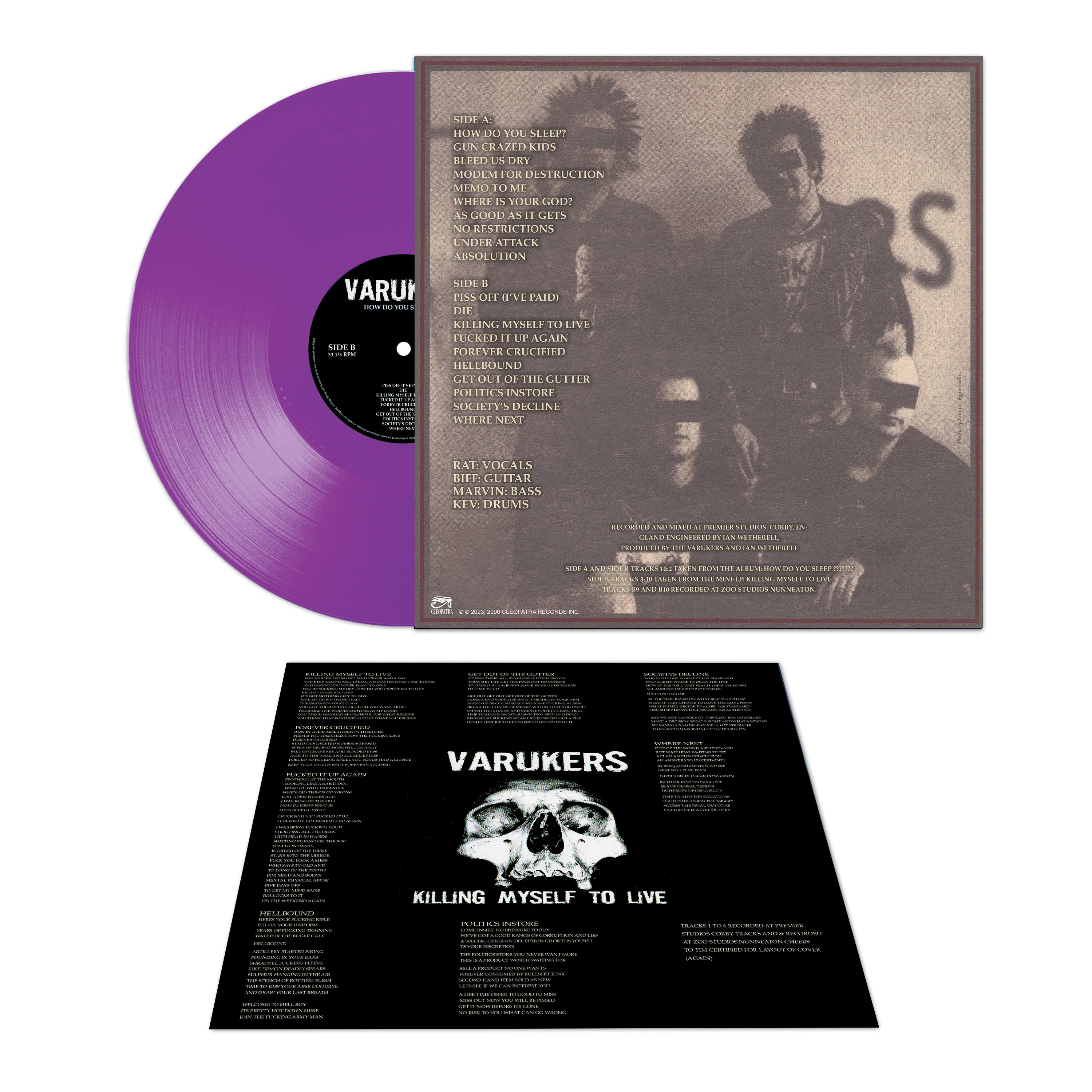 Varukers - How Do You Sleep ??????? (Purple Vinyl) - Image 2