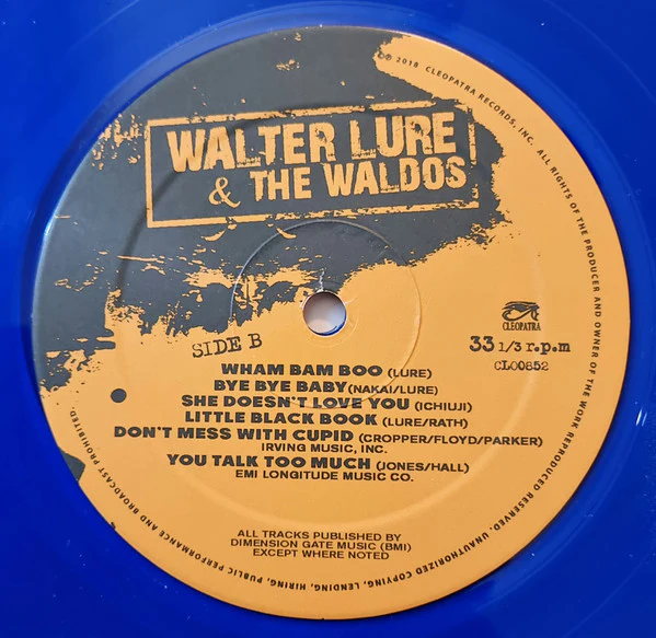 Walter Lure & The Waldos - Wacka Lacka Boom Bop A Loom Bam Boo (Limited Edition Blue Vinyl) - Image 2