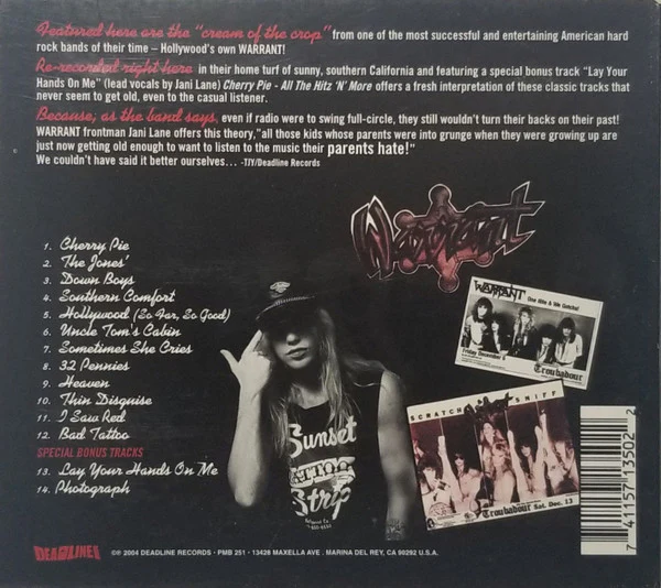 Warrant - Cherry Pie - All The Hitz ‘N’ More (CD) - Image 3
