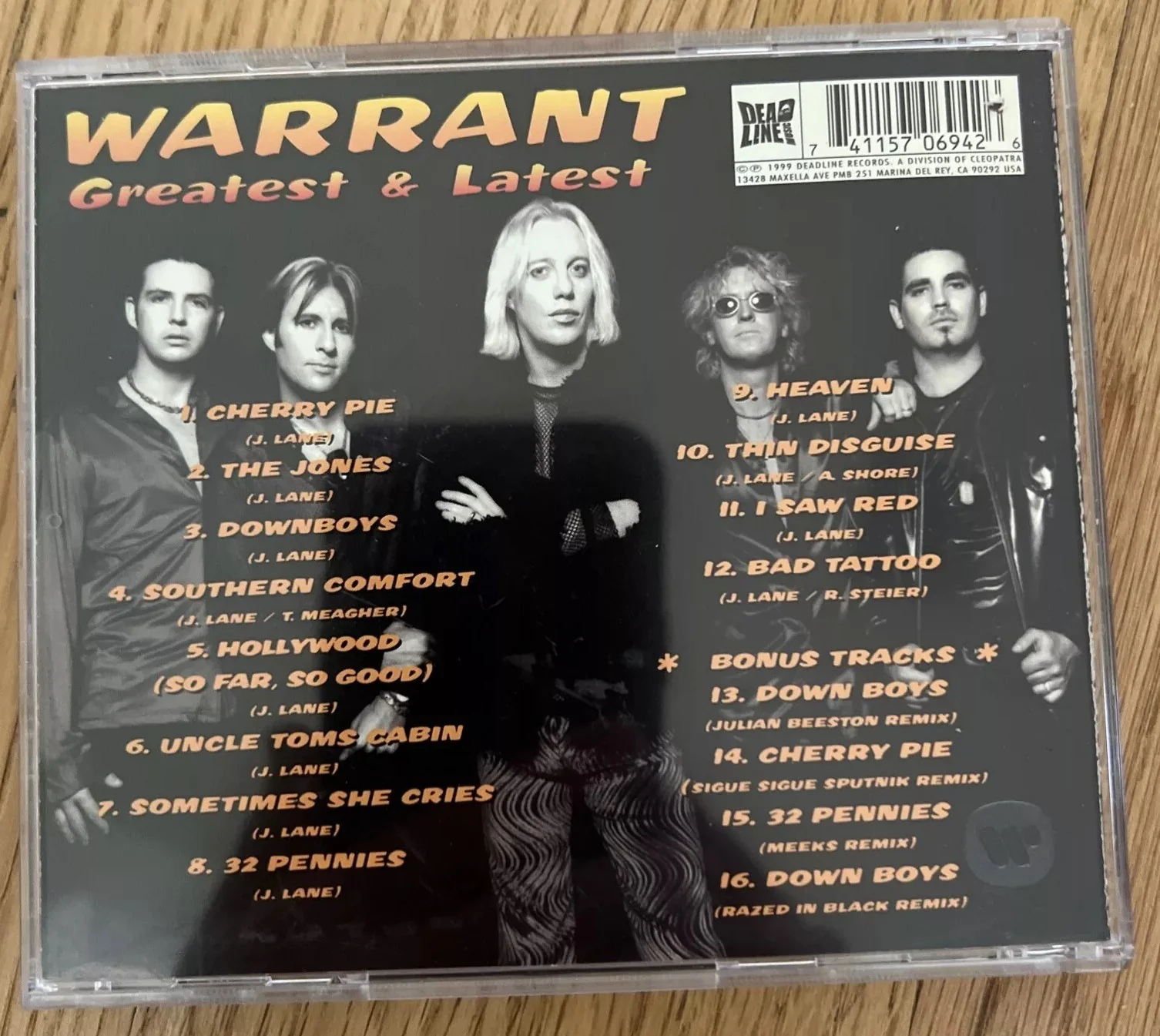 Warrant - Greatest & Latest (CD) - Image 2