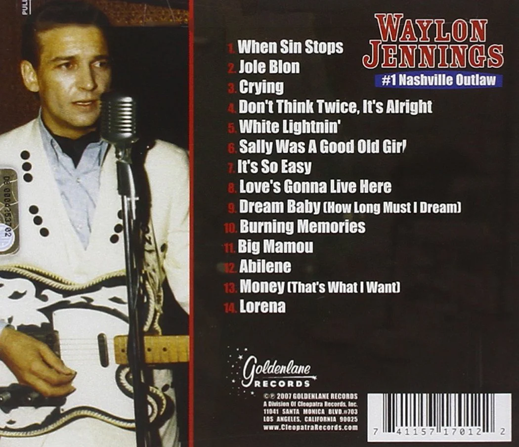 Waylon Jennings - #1 Nashville Outlaw (CD) - Image 2