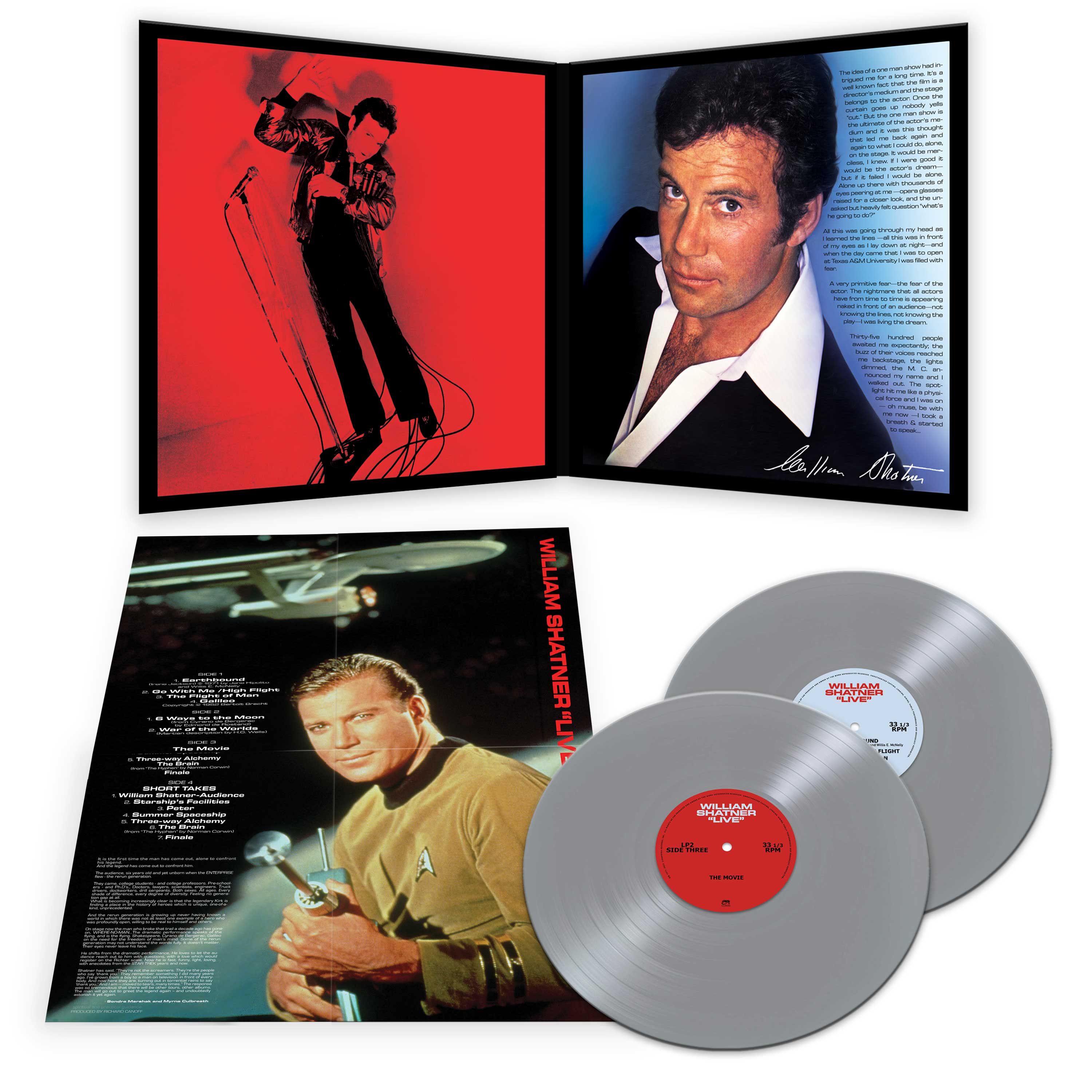 William Shatner - Live (Silver Double Vinyl) - Image 3