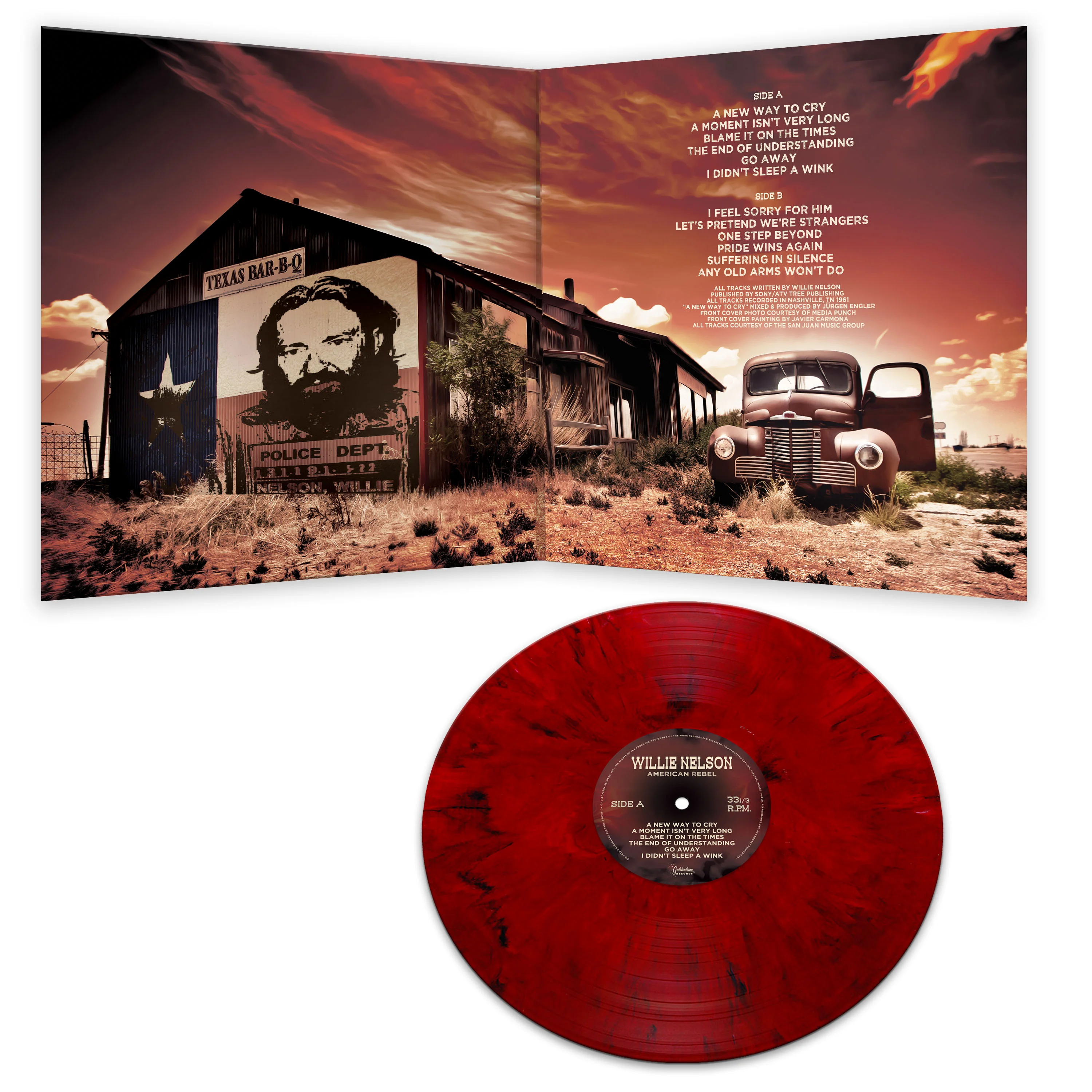 Willie Nelson - American Rebel (Red Marble Vinyl) - Image 3