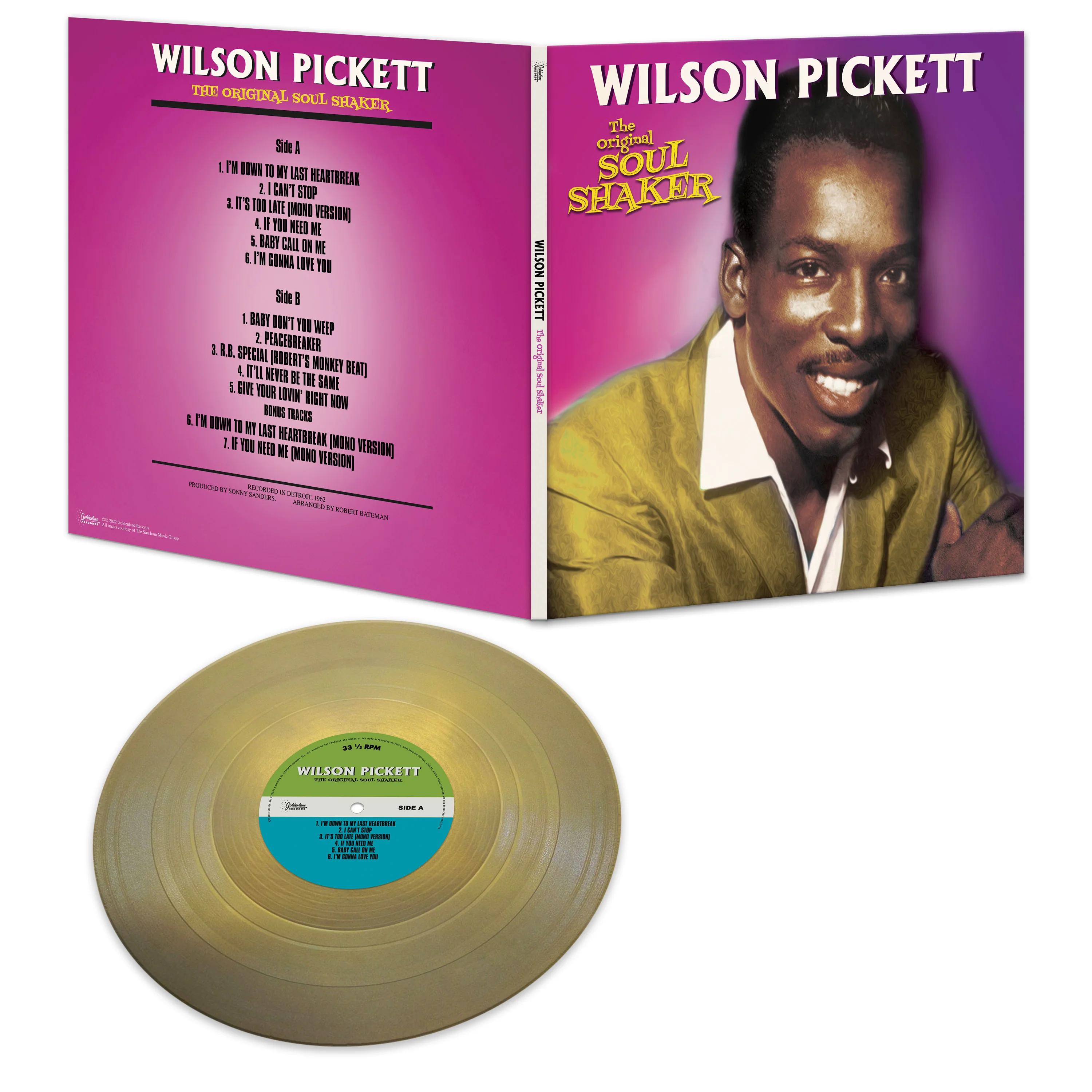 Wilson Picket - The Original Soul Shaker (Limited Edition Gold Vinyl) - Image 2