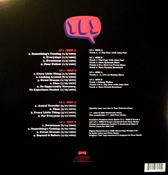 Yes - The BBC Recordings 1969-1970 (2 LP) - Image 2